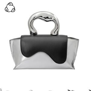 Melie Bianco Akari Black Recycled Vegan Top Handle Bag